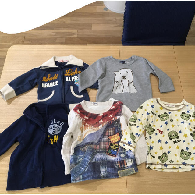 babyGAP(ベビーギャップ)の男の子　まとめ売り　秋冬服　80サイズ　18点 キッズ/ベビー/マタニティのベビー服(~85cm)(Ｔシャツ)の商品写真