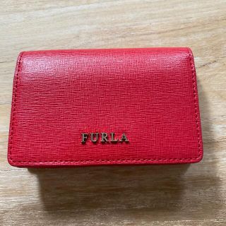 フルラ(Furla)のフルラ　カードケース　レッド(名刺入れ/定期入れ)