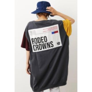 ロデオクラウンズワイドボウル(RODEO CROWNS WIDE BOWL)の❤RODEO CROWNSクレイジーカラーTシャツワンピース❤(ミニワンピース)