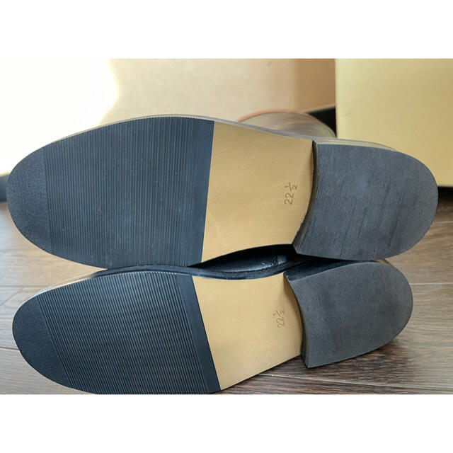 REGAL(リーガル)の新品　REGAL ジョッキーブーツ　22.5cmブラック&ブラウン レディースの靴/シューズ(ブーツ)の商品写真