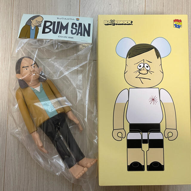 MEDICOM TOY(メディコムトイ)のBE@RBRICK YUSUKE HANAI 400％× VCD BUM SAN ハンドメイドのおもちゃ(フィギュア)の商品写真