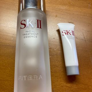 エスケーツー(SK-II)のＳＫⅡフェイシャルトリートメントエッセンス　75mlとクレンザーサンプル６ｇ(化粧水/ローション)