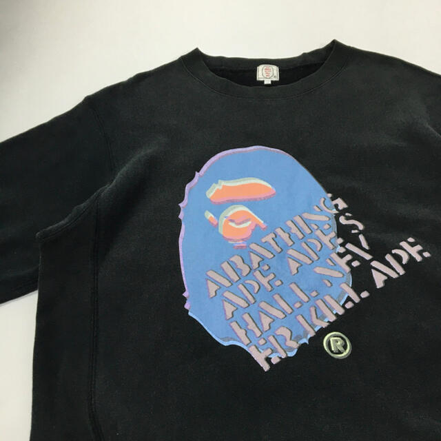 A BATHING APE(アベイシングエイプ)の90' 90年代　 APE アベイシングエイプ  スウェット　メンズ　古着 メンズのトップス(スウェット)の商品写真