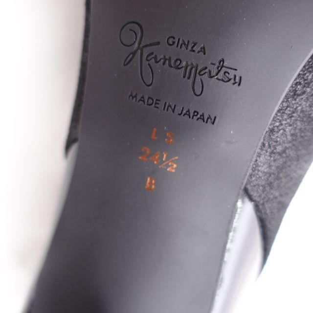GINZA Kanematsu(ギンザカネマツ)の銀座かねまつ　MISS SLENDER　レディース　ブラック/ラメ レディースの靴/シューズ(ハイヒール/パンプス)の商品写真
