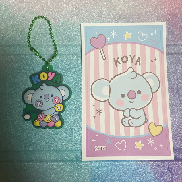 防弾少年団(BTS)(ボウダンショウネンダン)のBT21 グミ ラバーマスコット & シール　KOYA エンタメ/ホビーのCD(K-POP/アジア)の商品写真