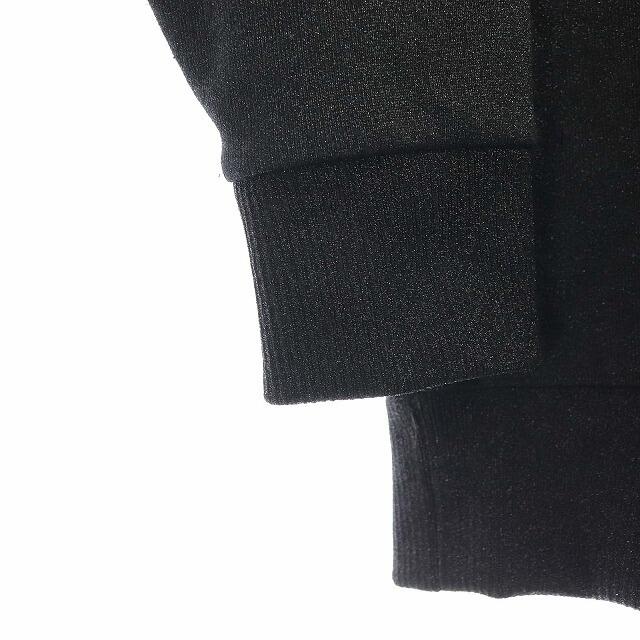 フェンディ パーカー ニット プルオーバー 長袖 ロゴ カシミヤ混 XS 黒