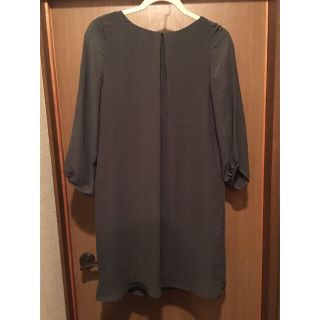 エイチアンドエム(H&M)の☆新品☆H&M 七分丈 ワンピ バックジップ(ひざ丈ワンピース)