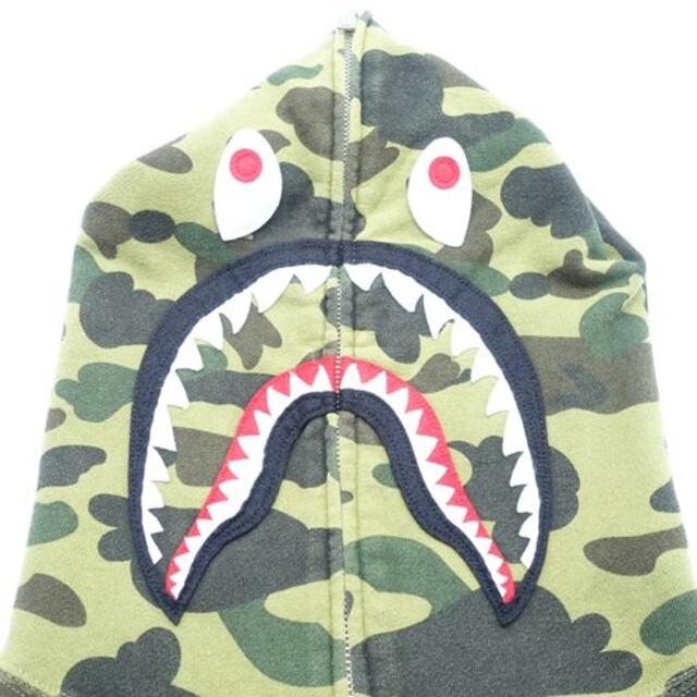 A BATHING APE SHARK FULL ZIP CAMO HOODIE