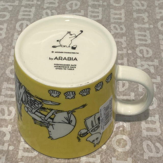 ARABIA(アラビア)の【激レア品】K-Citymarket 50周年moomin 限定マグカップ 黄色 インテリア/住まい/日用品のキッチン/食器(グラス/カップ)の商品写真