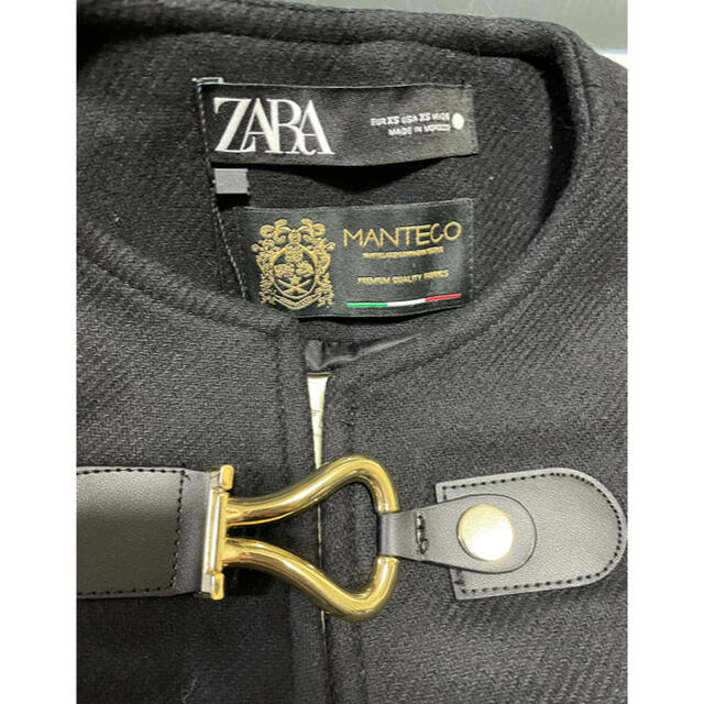 ZARA× manteco バックル付きケープコート　なぐもふうか