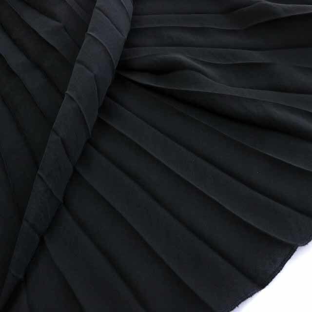 theory(セオリー)のセオリー theory プリーツスカート ロング スリット P XS 黒 レディースのスカート(ロングスカート)の商品写真