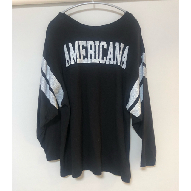 AMERICANA(アメリカーナ)のAP STUDIO◆AMERICANA 別注 フットボールロングTシャツ レディースのトップス(カットソー(長袖/七分))の商品写真