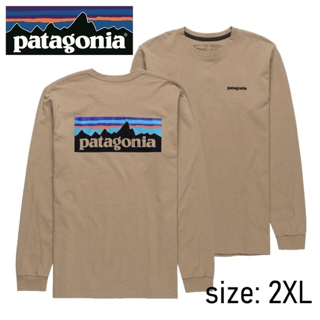 正規◆レア◆パタゴニア ロンT Patagonia P-6 ベージュ　XXL | フリマアプリ ラクマ