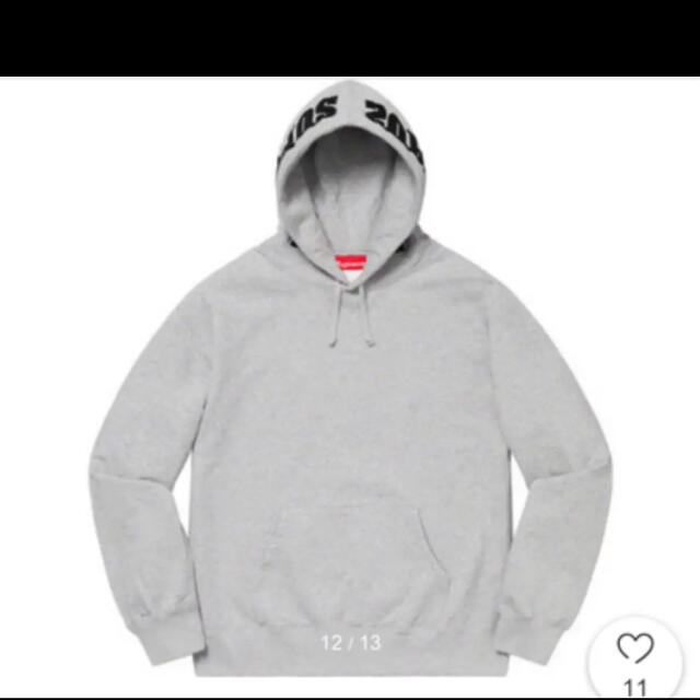 Supreme Mirrored Logo Hooded Sweatshirt