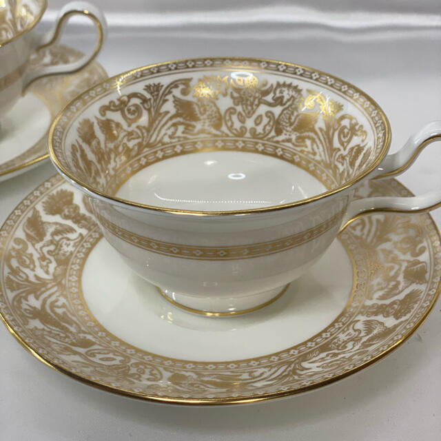 ○ ウェッジウッド　Wedgwood　フロレンティーン　ゴールド　２客ゴールドGoldシリーズ