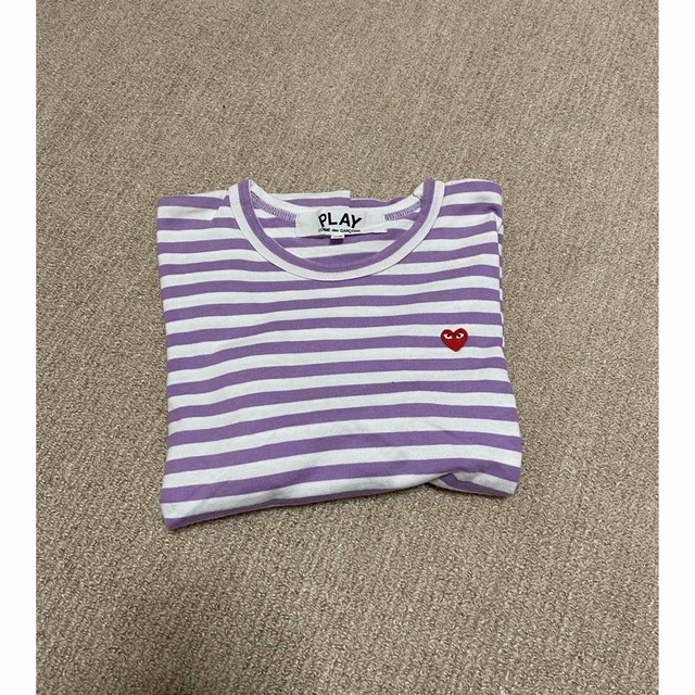 COMME des GARCONS(コムデギャルソン)のplay commedesgarcons ボーダートップス レディースのトップス(Tシャツ(長袖/七分))の商品写真