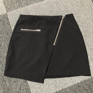 エイチアンドエム(H&M)のＨ&M ミニスカート　XS ブラック(ミニスカート)
