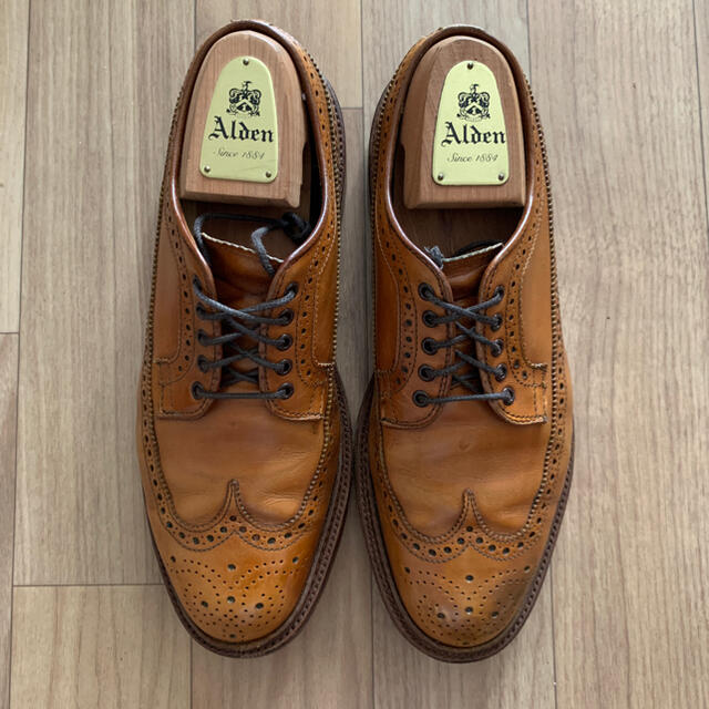 送料込み‼︎alden N6510 ロングウィングチップ 25.5cm-