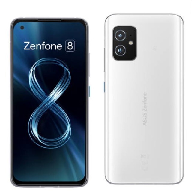 ZenFone(ゼンフォン)のASUS Zenfone 8 8GB/128G　ムーンライトホワイト　新品未開封 スマホ/家電/カメラのスマートフォン/携帯電話(スマートフォン本体)の商品写真