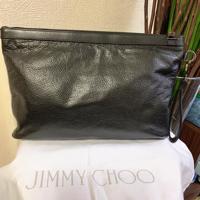 JIMMY CHOO(ジミーチュウ)のJIMMYCHOO美品ジミーチュウ DEREK クラッチ バッグ 黒 メンズのバッグ(セカンドバッグ/クラッチバッグ)の商品写真