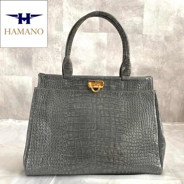 【超美品】HAMANO ハマノ 濱野皮革工藝 皇室御用達 コッコリーブル グレーDonShop