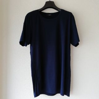 セオリー(theory)の美品　セオリー　半袖Tシャツ　Lサイズ　ネイビー(Tシャツ/カットソー(半袖/袖なし))