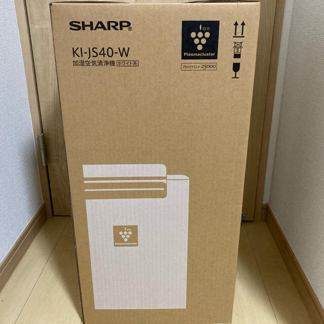 SHARP(シャープ)のシャープ 加湿空気清浄機 KI-JS40W スマホ/家電/カメラの生活家電(空気清浄器)の商品写真