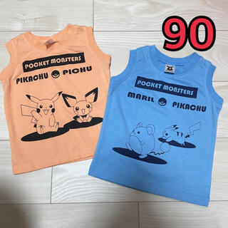 新品タグ付き　ポケモン　タンクトップ　2枚セット　90(Tシャツ/カットソー)