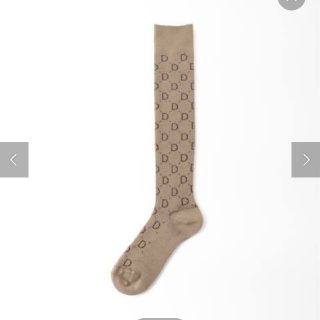 ドゥーズィエムクラス(DEUXIEME CLASSE)のjacquard socks ジャガード ソックス ベージュ(ソックス)