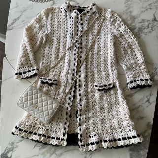 シャネル(CHANEL)の定価80万円　シャネルクロシェットコート(ひざ丈ワンピース)