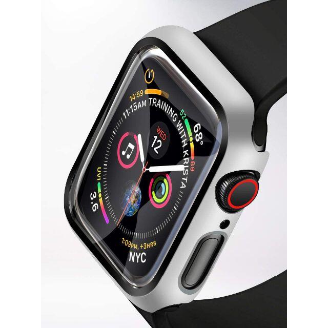 【A65】Apple Watch 画面保護ケース 耐衝撃 40mm(シルバー) スマホ/家電/カメラのスマホアクセサリー(その他)の商品写真