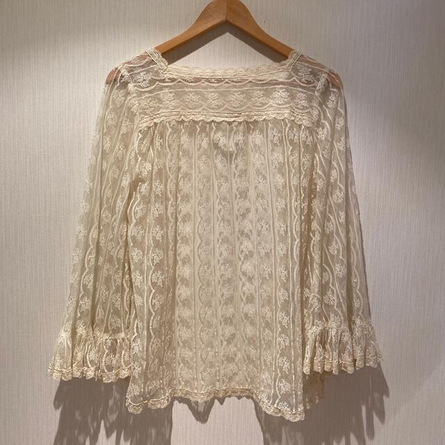 GUNNE SAX(ガニーサックス)の美品　希少　ガニーサックス　レース　羽織　フレア　ビンテージ レディースのジャケット/アウター(その他)の商品写真