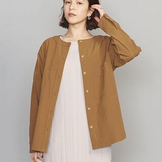 ビューティアンドユースユナイテッドアローズ(BEAUTY&YOUTH UNITED ARROWS)の専用出品　BY   コットンノーカラーシャツ(シャツ/ブラウス(長袖/七分))