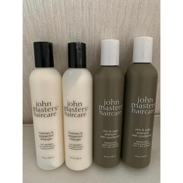 John Masters Organics(ジョンマスターオーガニック)のジョンマスターオーガニック　シャンプー&コンディショナー　4本 コスメ/美容のヘアケア/スタイリング(シャンプー/コンディショナーセット)の商品写真