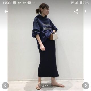 アパルトモンドゥーズィエムクラス(L'Appartement DEUXIEME CLASSE)の美品★アパルトモンドゥーズィエムクラス購入シュタンバウムスウェット（ネイビー）(トレーナー/スウェット)