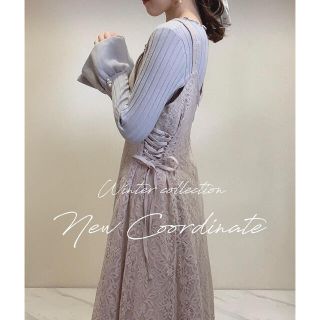 エブリン(evelyn)のレースベルトキャミワンピース♡アンミール♡完売品(ロングワンピース/マキシワンピース)