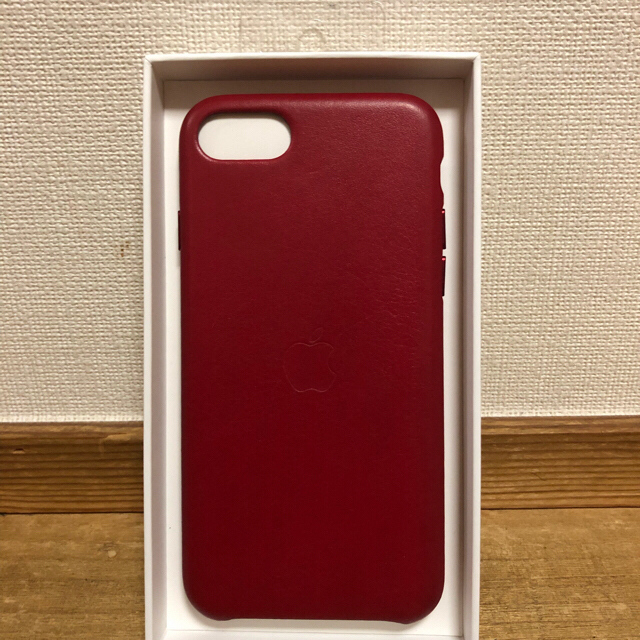 IPHONE8  SE  レザーケース　純正品