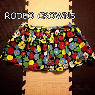 ロデオクラウンズ(RODEO CROWNS)の再値下げ！Rodeo 花柄スカート(ミニスカート)