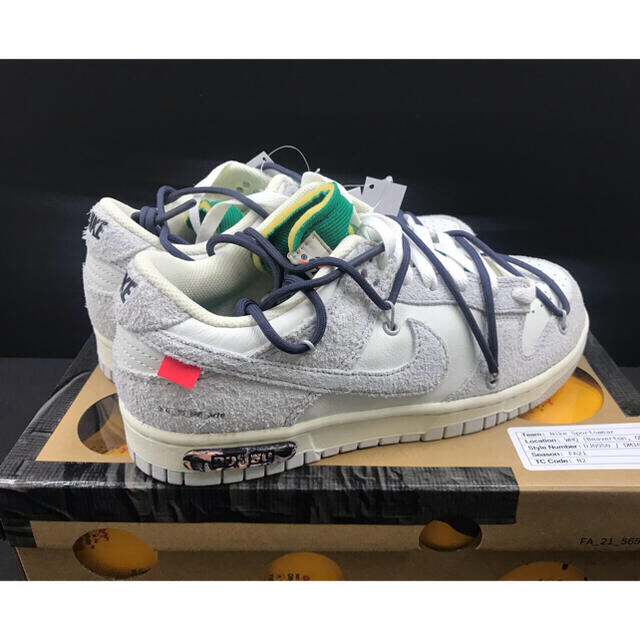 新品25.5cm NIKE DUNK LOW OFF-WHITE 20/50