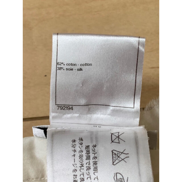 カラー CHANEL - CHANEL シャネル P38267 五分袖シャツブラウス シルク