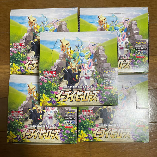 ポケモンカード　イーブイヒーローズ　5BOX