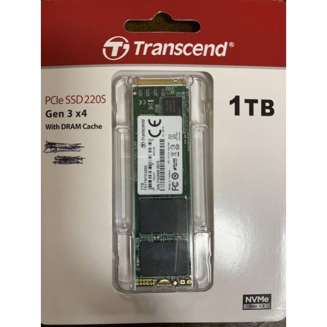 Transcend(トランセンド)のTranscend 1TB　PCIe SSD 220S TS1TMTE220S スマホ/家電/カメラのPC/タブレット(PCパーツ)の商品写真