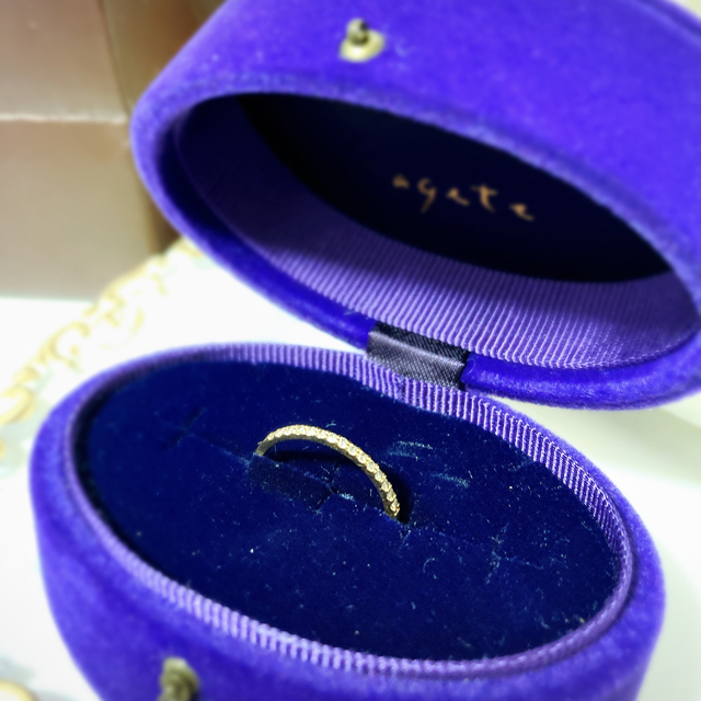 agete(アガット)のアガット18kダイヤモンドリング11号 レディースのアクセサリー(リング(指輪))の商品写真