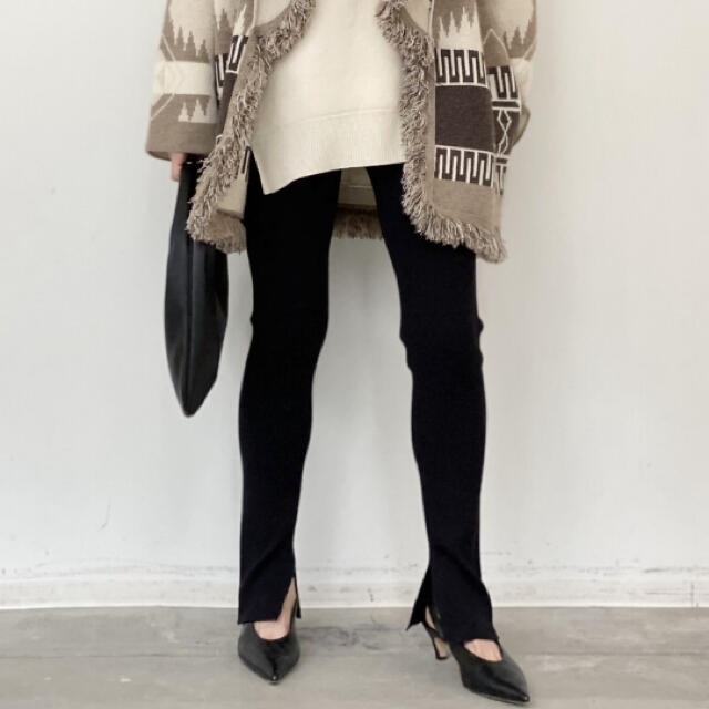 【L'APPARTEMENT】22SS RIB LEGGINGS リブ レギンス