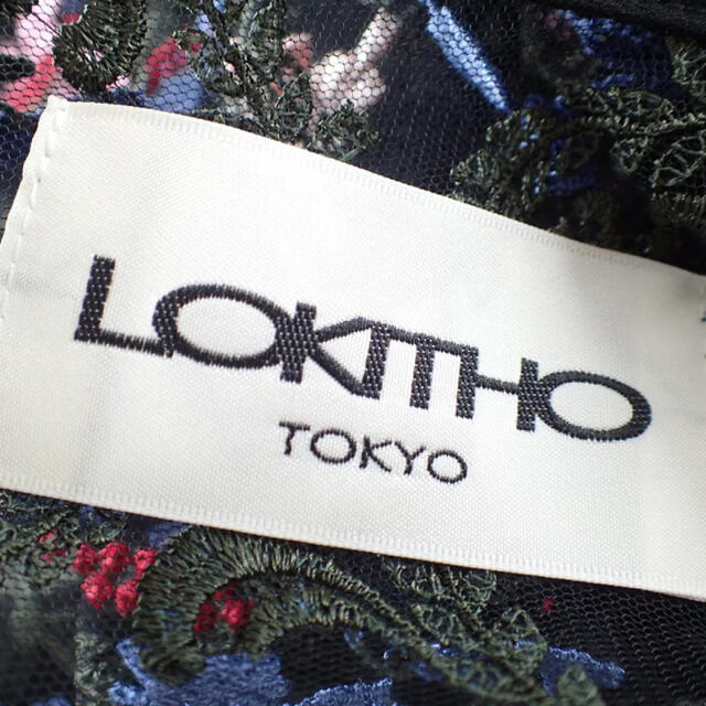 lokitho ロキト ボタニカル刺繍レースワンピース