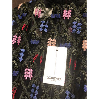 LOKITHO - lokitho ロキト ボタニカル刺繍レースワンピース の通販 by ...