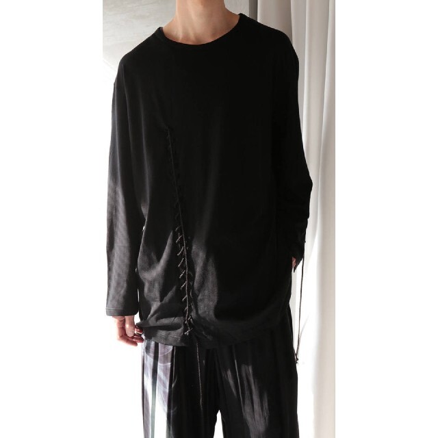 Yohji Yamamoto - Yohji Yamamoto pour homme 19ss 紐通しカットソーの