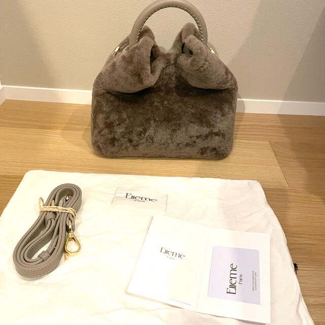 ☆美品☆ELLEME/SHEARING SMALL RAISINバッグ-
