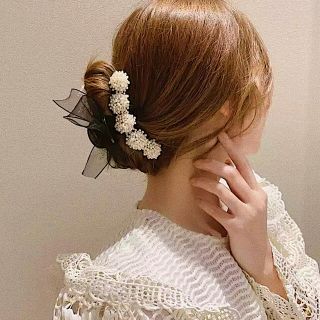 新品 パールヘアクリップ バレッタ リップサービス モコアズ レディー 美品(バレッタ/ヘアクリップ)