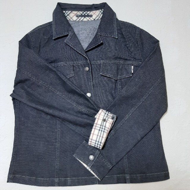 BURBERRY(バーバリー)のBURBERRY-London　デニム(ストレッチ)サイズ15(M～L)　値下げ レディースのジャケット/アウター(Gジャン/デニムジャケット)の商品写真